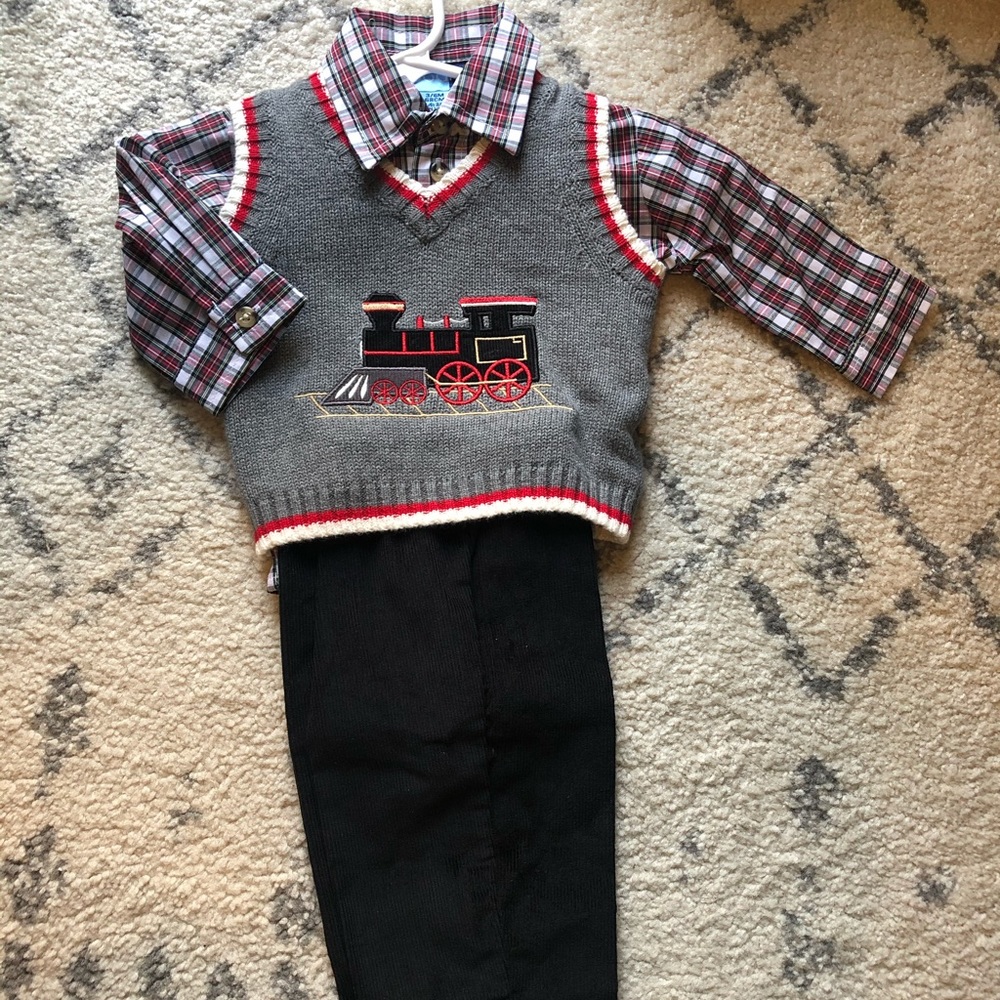 Boy Train Pant Set